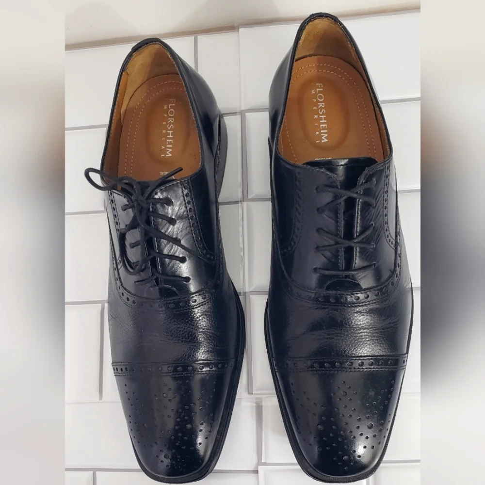 💥◼️ FLORSHEIM CAP-TOE IMPERIAL DRESS SHOE - Picture 5 of 6
